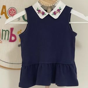 Janie and Jack embroidered shirt. Gently used. Size 5
